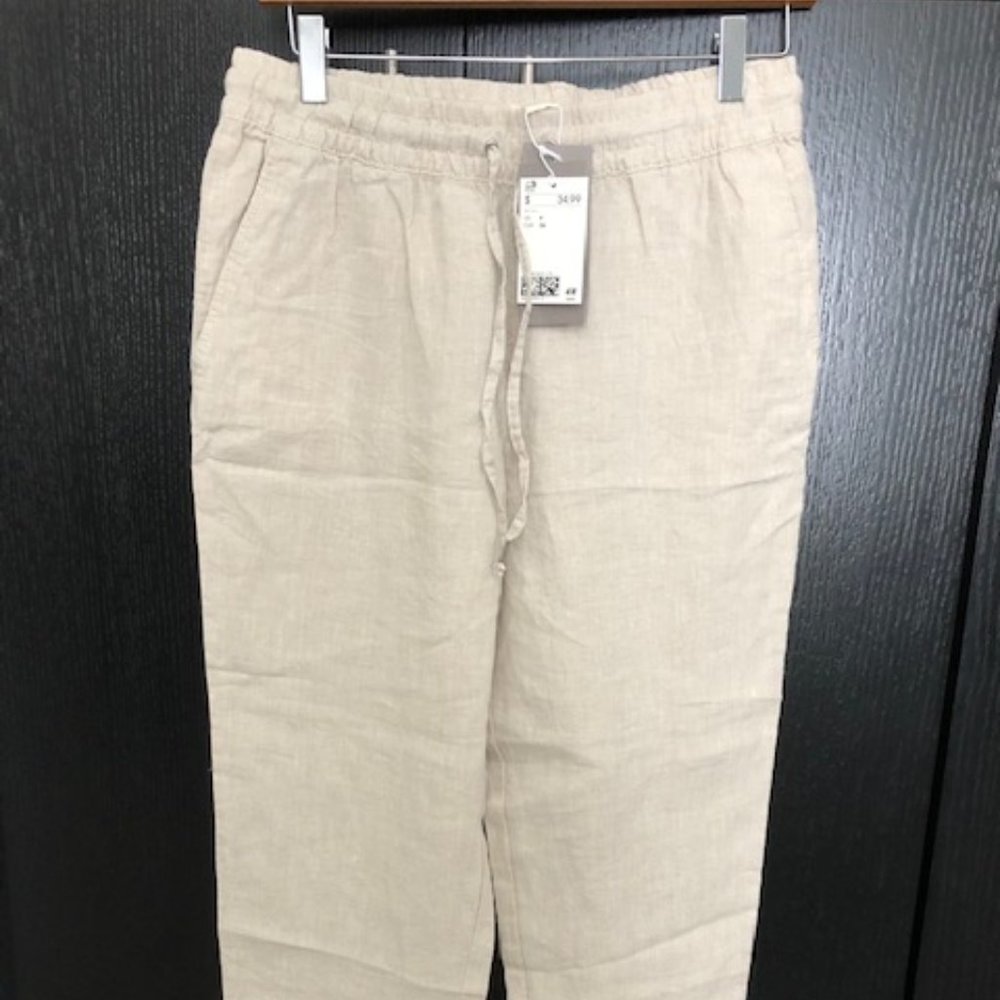 NWT H&M Pull-on Linen Pants